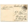 n°16233 - Carte Gaufrée - Enfant près d'un cor de chasse et tenant une lettre - poste - champignon