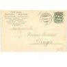 n°16235 - Carte Gaufrée - Bonne Année - Garçon distribuant des lettres - cochon - poste