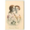 n°16237 - MM Vienne n°656 - Joyeuses Pâques - Deux jeunes femmes avec des fleurs