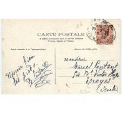 n°16240 - Chat habillé jouant d'un cor de chasse
