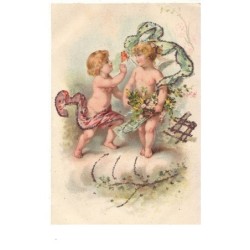 n°16249 - Deux anges avec...