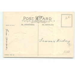 n°16268 - Carte Gaufrée - Merry Christmas - Père Noël portant une hotte remplie de cadeaux