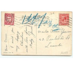 n°16269 - Carte Gaufrée - Merry Christmas - Père Noël jouant de la trompette