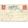 n°16269 - Carte Gaufrée - Merry Christmas - Père Noël jouant de la trompette
