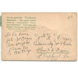 n°16280 - Carte Gaufrée - Clapsaddle - Joyeuses Pâques - Fillette sur un poussin