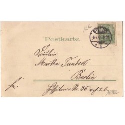 n°16282 - Carte avec paillettes - Clapsaddle - Fröhliche Ostern - Ange avec des fleurs