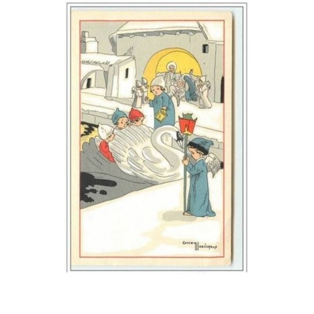 n°1629 - Angelots sur un cygne - Gaston Maréchaux