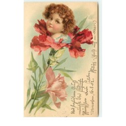 n°16298 - Carte gaufrée -...