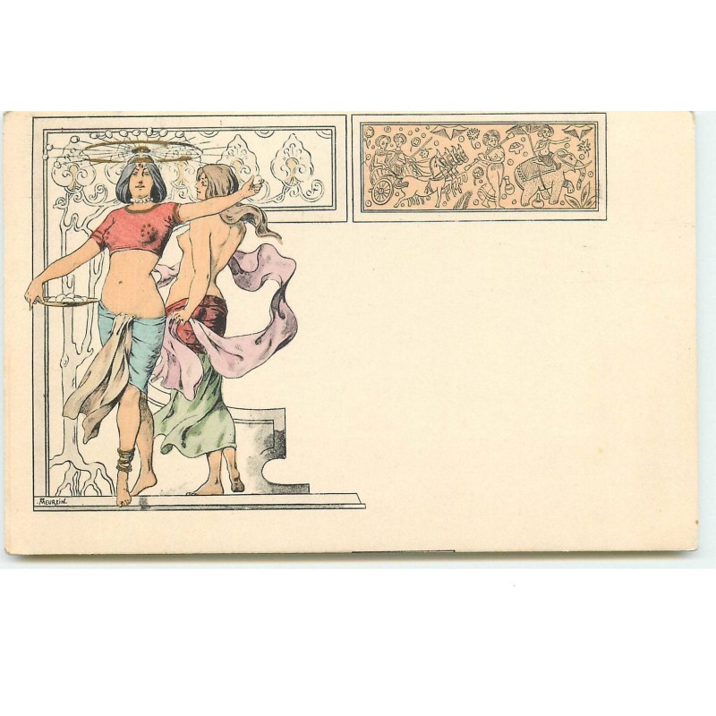 n°16308 - Art Nouveau - Meurein - Deux femmes dansant - nu