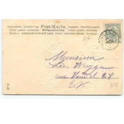 n°16339 - Carte Gaufrée - Joyeux Noël - Têtes de fillettes dans le nombre 25
