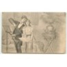n°16357 - F. Gareis - Un couple, l'homme jouant du violon la femme chantant