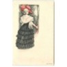 n°16363 - Serie 1005 Ph - Jeune femme portant un chapeau rose