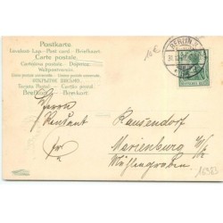 n°16383 - Carte Gaufrée - Bring Glück 1903 - Enfant portant un champignon, et des portes-bonheurs