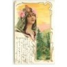 n°16412 - Art Nouveau - Arménie - Portrait d'une femme et d'un paysage