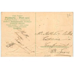 n°16419 - Carte Gaufrée - 1er Avril - Su vous devinez qui l'envoie ... la joie - Fillette tenant un poisson