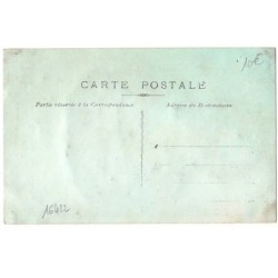 n°16422 - Carte avec un chromo - 1er Avril - Bébé tenant un arlequin