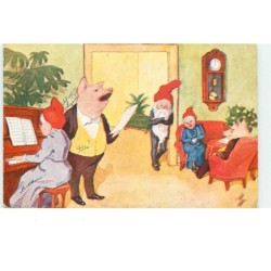 n°16436 - Cochon habillé...