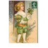 n°16441 - Clapsaddle - Amitié Sincère - Jeune garçon apportant du houx