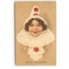 n°16453 - F. Baumgarten - Herzliche Neujahrsgrüsse - Portrait d'un enfant en Pierrot