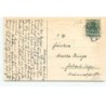 n°16490 - Carte Gaufrée - Fröhliche Ostern - Lièvre habillé apportant un oeuf rempli de myosotis