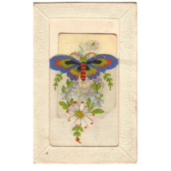 n°16501 - Carte Brodée -...