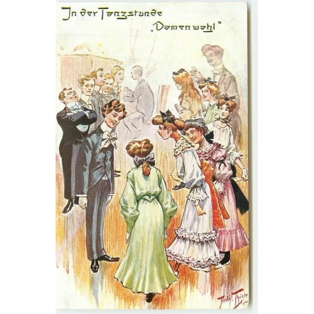 n°16513 - A. Thiele - In der Tanzsturbe Damenwahl - Jeunes gens à un bal