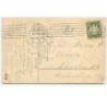 n°16546 - Carte Gaufrée - Ange dans un coeur écrivant une lettre, parmi des myosotis