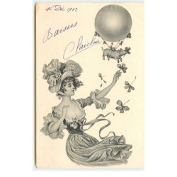 n°16547 - Jeune femme avec...
