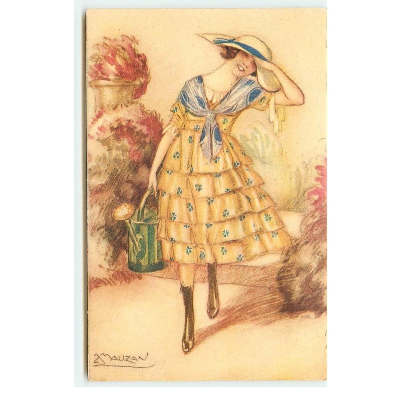 n°16556 - Mauzan n°248-4 - Jeune femme portant un arrosoir