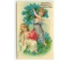 n°10597 - Herzlichen Glückwunsch zum Geburtstage - Anges apportant des fleurs