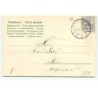 n°16589 - Carte Gaufrée - Fröhliche Ostern - Jeune femme remplissant d'eau une cruche