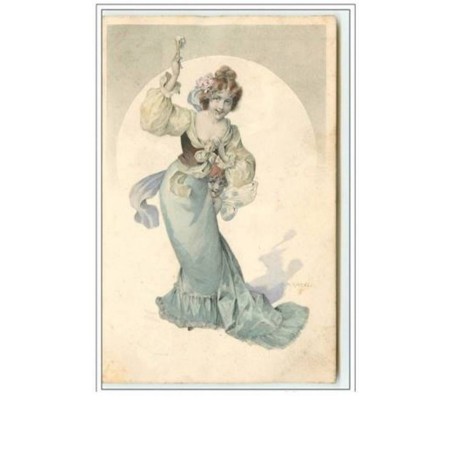 n°1661 - R. Kratki - Femme avec une flute de champagne