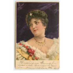 n°16618 - Jeune Femme avec...