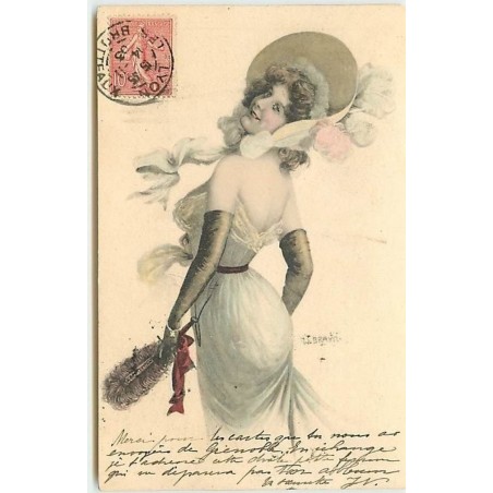 n°1662 - W. Brayn - Femme en chapeau