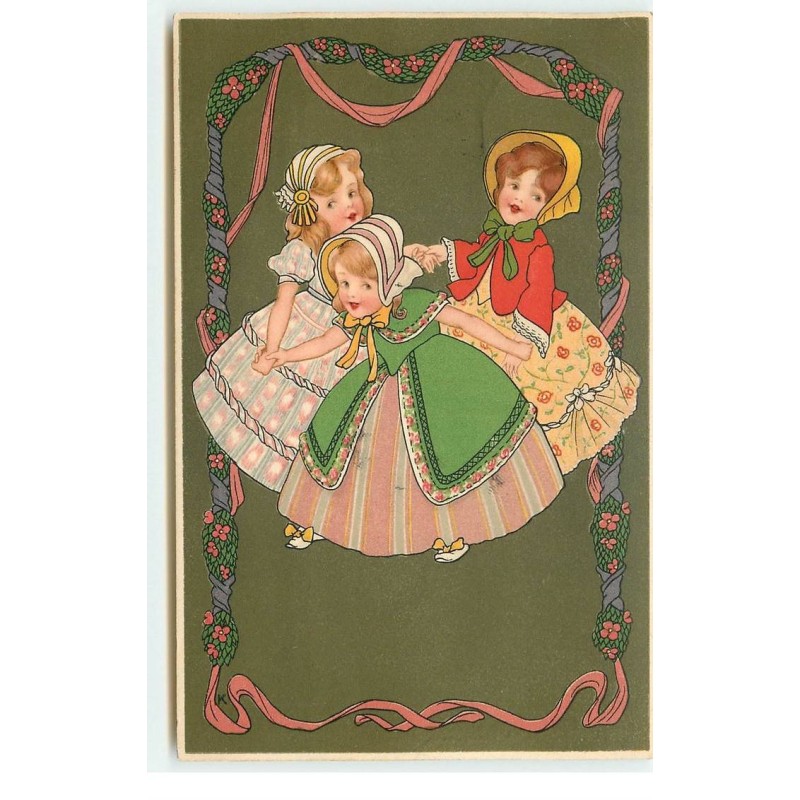n°16622 - Meissner - Fillettes faisant une ronde