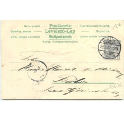 n°16636 - Carte Gaufrée - Art Nouveau - Fröhliche Ostern - Jeune femme et un mouton