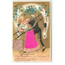 n°16643 - Carte Gaufrée -...