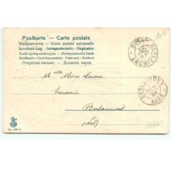 n°16643 - Carte Gaufrée - Ramoneur embêtant une jeune femme