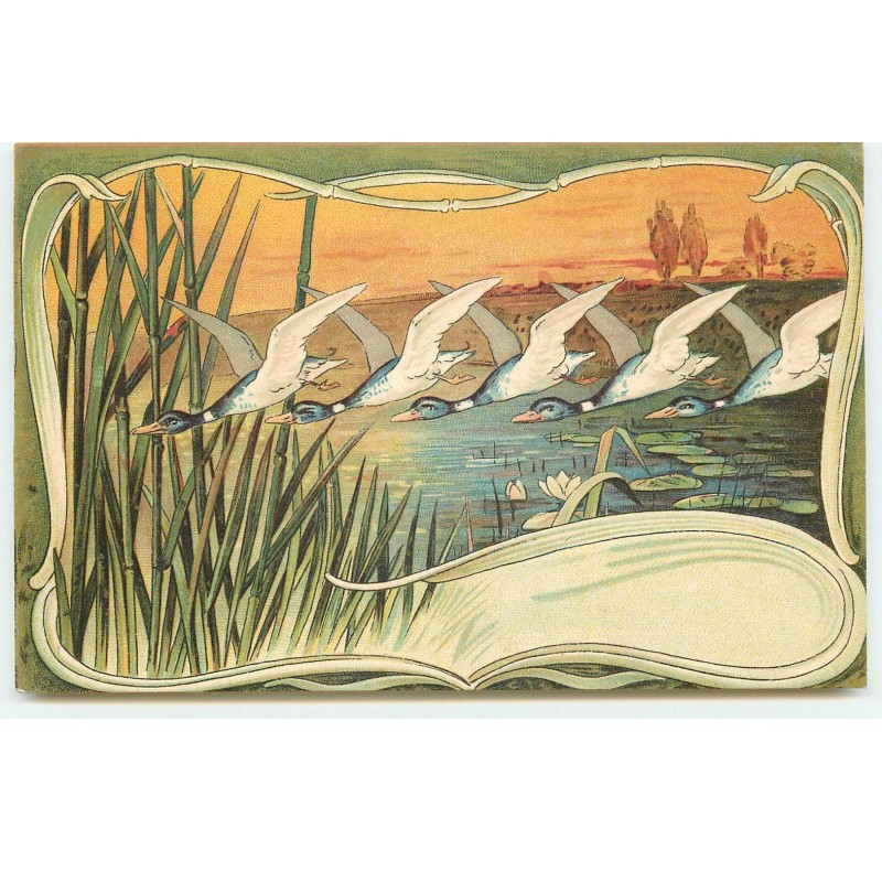 n°16671 - Art Nouveau - Canards volant