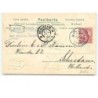 n°10612 - Carte Fantaisie Gaufrée - Père Noël tirant une luge - cachet Pension Victoria Bad Nauheim  Hessen