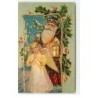 n°16742 - Carte Gaufrée - A Merry Christmas - Père Noël avec un ange