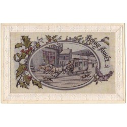 n°16851 - Carte Tissée Soie...