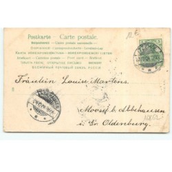 n°16862 - Fröhliche Weihnachten - Tête d'ange dans un médaillon