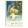 n°16863 - God Jul - Ange gardien près d'un sapin