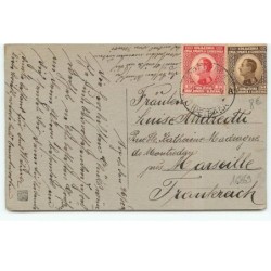 n°16869 - Sretna nova godina - Bonhomme de neige portant des skis