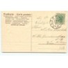n°16878 - Carte Gaufrée - Prosit Neujahr - Cochon à une fenêtre avec des pièces d'or, des trèfles, et des lettres