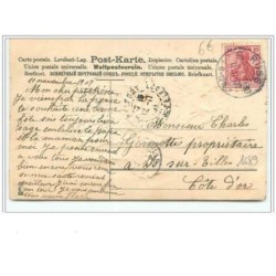 n°1689 - Carte Gaufrée - Bonne Fête - Enfants avec une brouette de myosotis