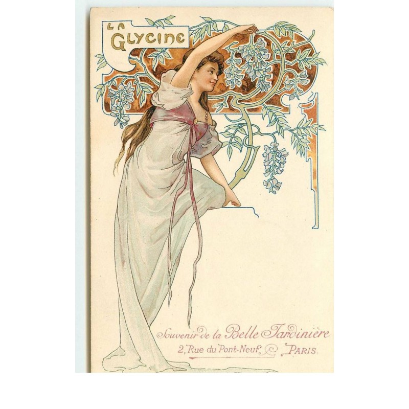 n°16960 - Art Nouveau - La Glycine - Souvenir de la Belle Jardinière
