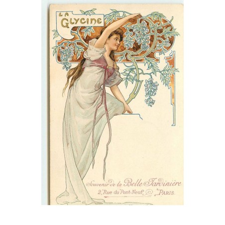n°16960 - Art Nouveau - La Glycine - Souvenir de la Belle Jardinière