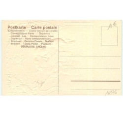 n°16976 - Carte Gaufrée - Heureux Noël - Anges chantant sous une étoile